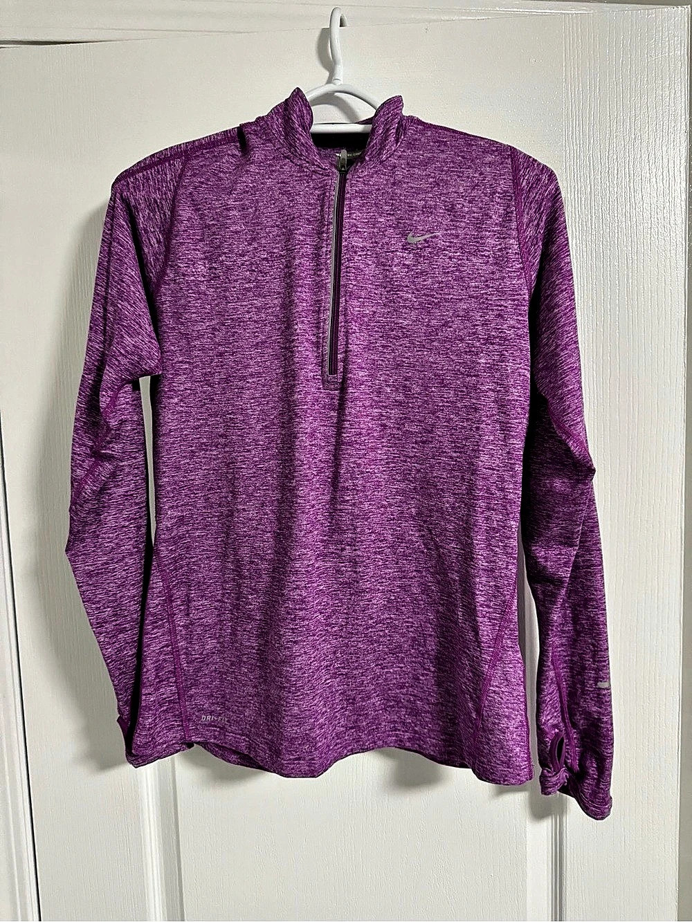 Nike Running Dri-FIT Half-Zip Pullover Women's Purple Top